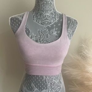 lululemon athletica Light Pink Seamless Padded Sports Bra